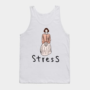 Aesthetic Stressful Girl Tank Top